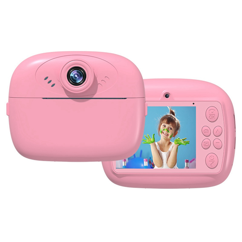 Kindercamera Instant Print 48 Miljoen High-Definition Dual Camera's Mini Video Foto Thremal Printing Roze-image