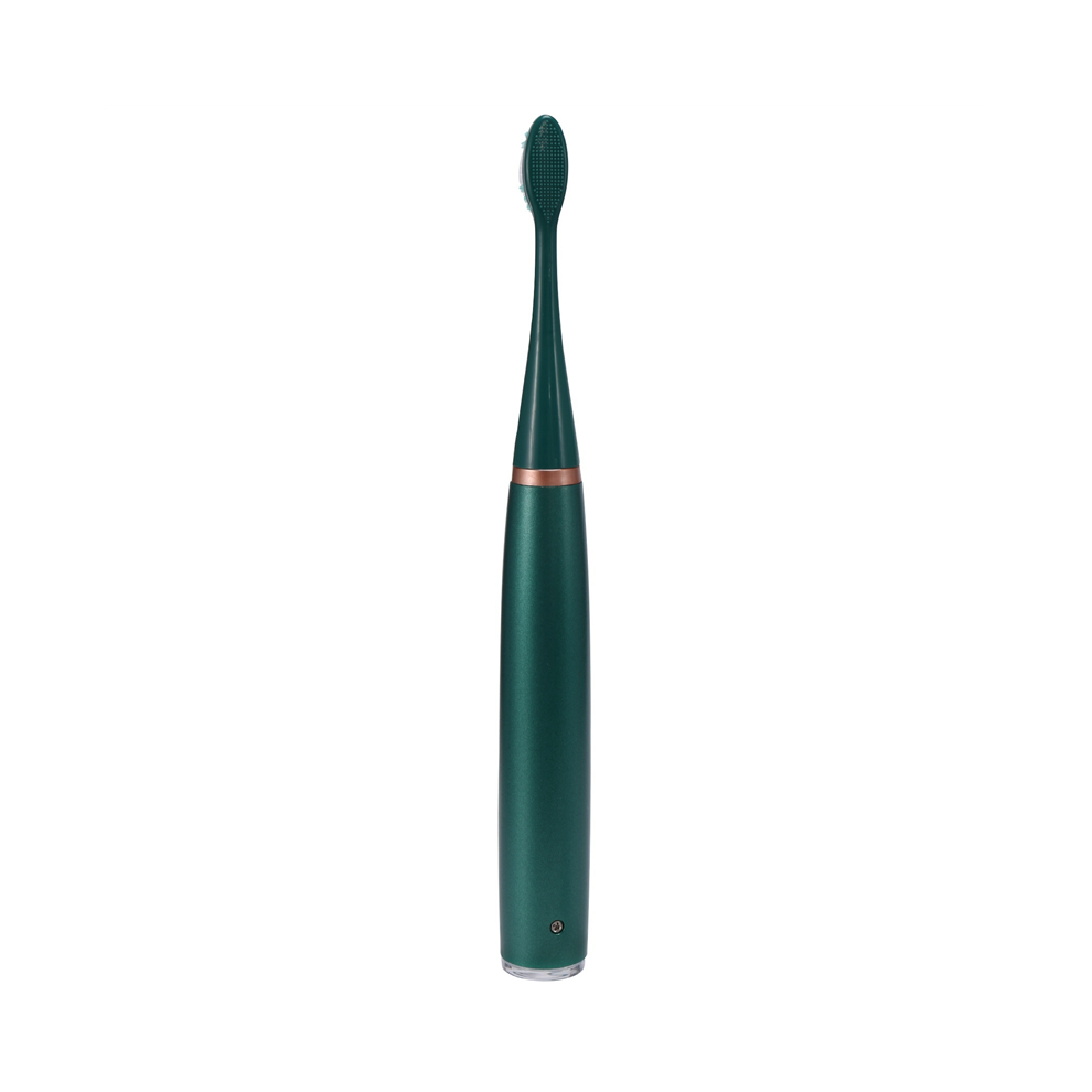 Nettoyeur de dents vibrant haute fréquence à 5 vitesses Appareil de nettoyage de brosse à dents électrique USB Calculus Green