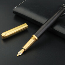 (Purple sandalwood) Copper fountain pen, suitable for writing calligraphy, classic design metal pen