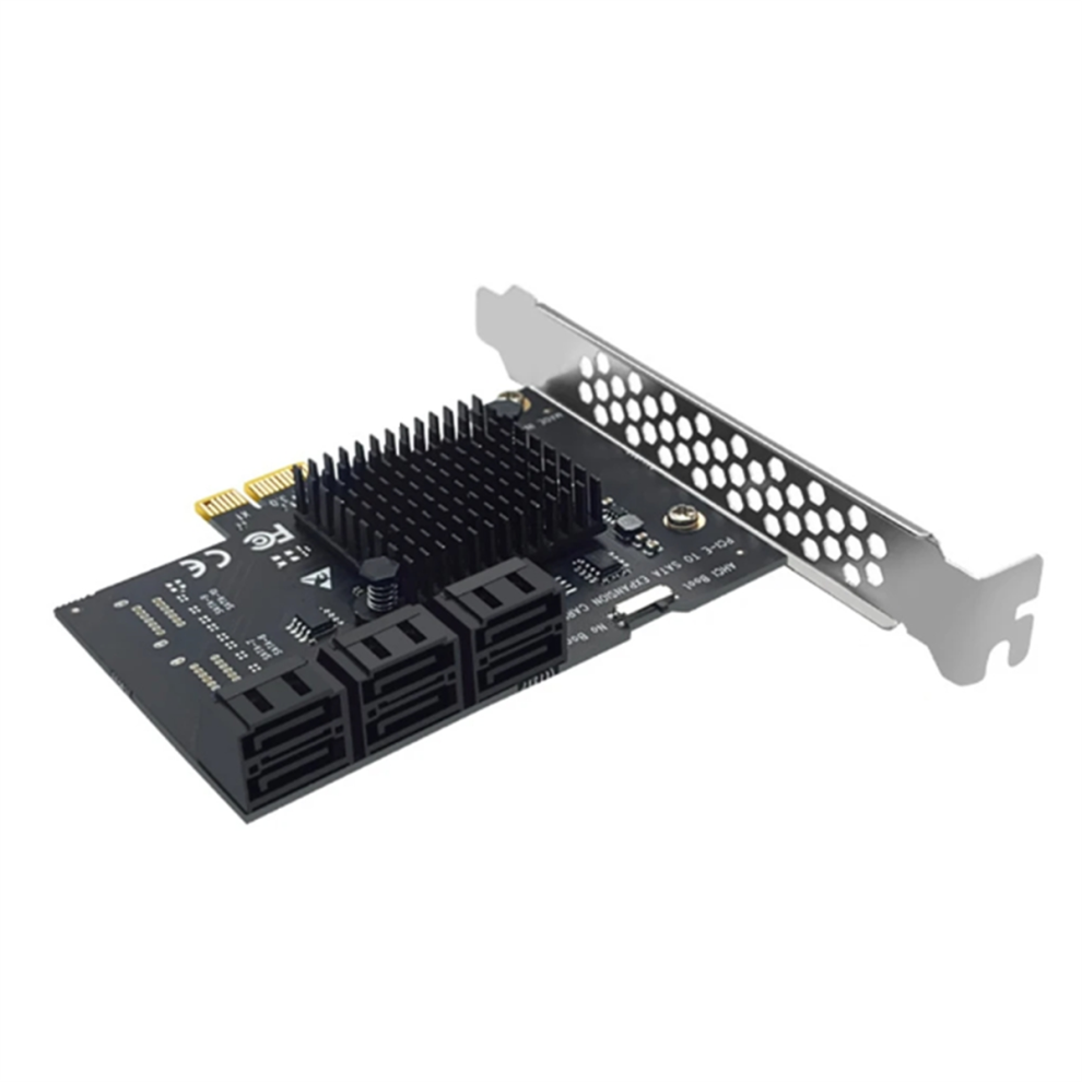 Llhappy-Pci-E Sata Expansion Card 6Gbps X1/X4/X8/X16 To Sata3.0 6 Port Riser Adapter For Desktop Computer 4851087638855