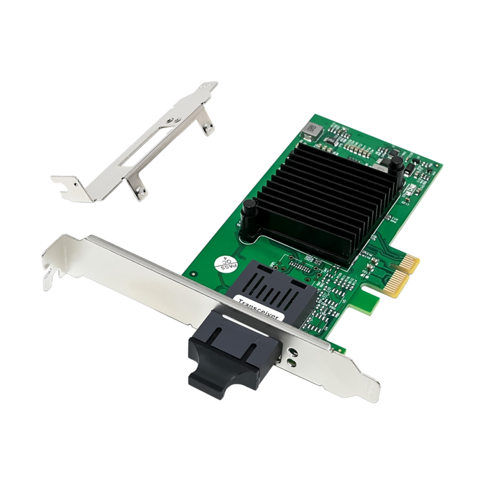 Llhappy-Gigabit Fiber Optic Network Card Pcie X1 82576-F1 Single-Port Sc Server Nic For 82580 Chipset 4851087632631