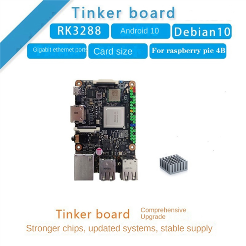 Pre Tinker Board RK3288 Quad Core 2GB LPDDR3 Debian 9/Android 6 Development Super Firefly Raspberry Pie 4B 1