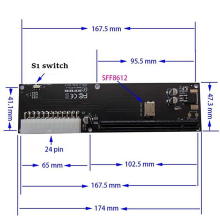 LLhappy-For Oculink SFF-8612 SFF-8611 Adapter Card PCI-E 16X 2230 M.2 M-Key for WIN Max2 External Graphics