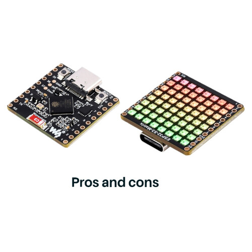 ESP32-S3 Matrice LED RVB avec WiFi Bluetooth QST Capteur d'attitude ...