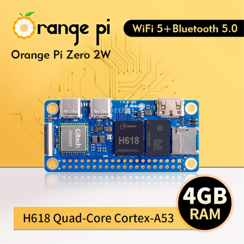 Zero 2W Development Board 4GB RAM DDR4 Mini PC Allwinner H618 WiFi Bluetooth 5.0 jeden počítač 1