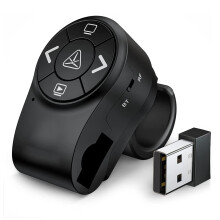 Bezdrôtový Bluetooth prezentátor, RF 2,4 GHz prezentačný kliker, prsteň diaľkový ovládač PowerPoint PPT diapozitívy nabíjateľné