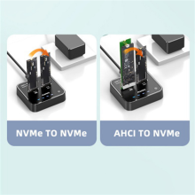 M.2 NVMe AHCI protokol SSD duplikátor pevného disku Podpora NVME Dual Read and Write Clone Base EU Plug