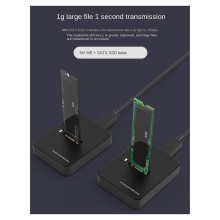 Základňa pevného disku NVME/SATA Dual Protocol 10G Online čítanie Rýchlosť zápisu Externý SSD typ-C Prenosný