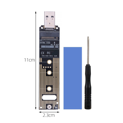 M.2 Solid-State Drive Protokol NVME na kartu adaptéra USB 3.1 SSD TYPE-C In-Line Expansion 1
