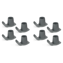 8 stuks Walker Ski Glider vervangingsset - Antislip kunststof loophulp accessoire