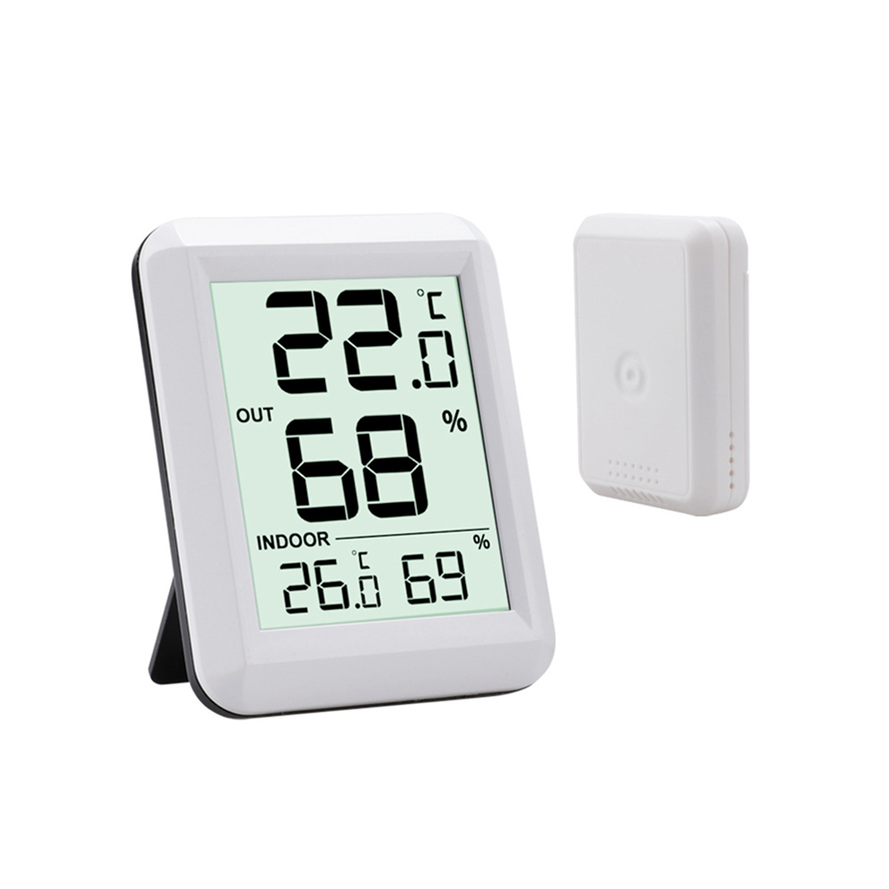Spactz Llhappy-Wireless Thermometer Hygrometer Babyroom Digital Lcd Temperature Humidity Monitor Indoor Outdoor Weather Station Sensor