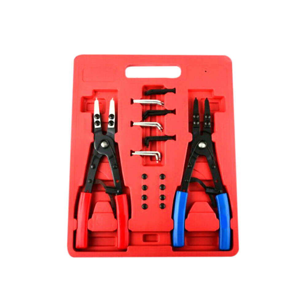 Ensemble de 2 pinces à anneau élastique pour extracteur de circlips à cliquet de 10 pouces
