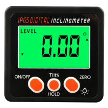 IP65 waterdichte gradenboog met achtergrondverlichting, inclinometer, hoekafschuining, elektronische magnetische basis