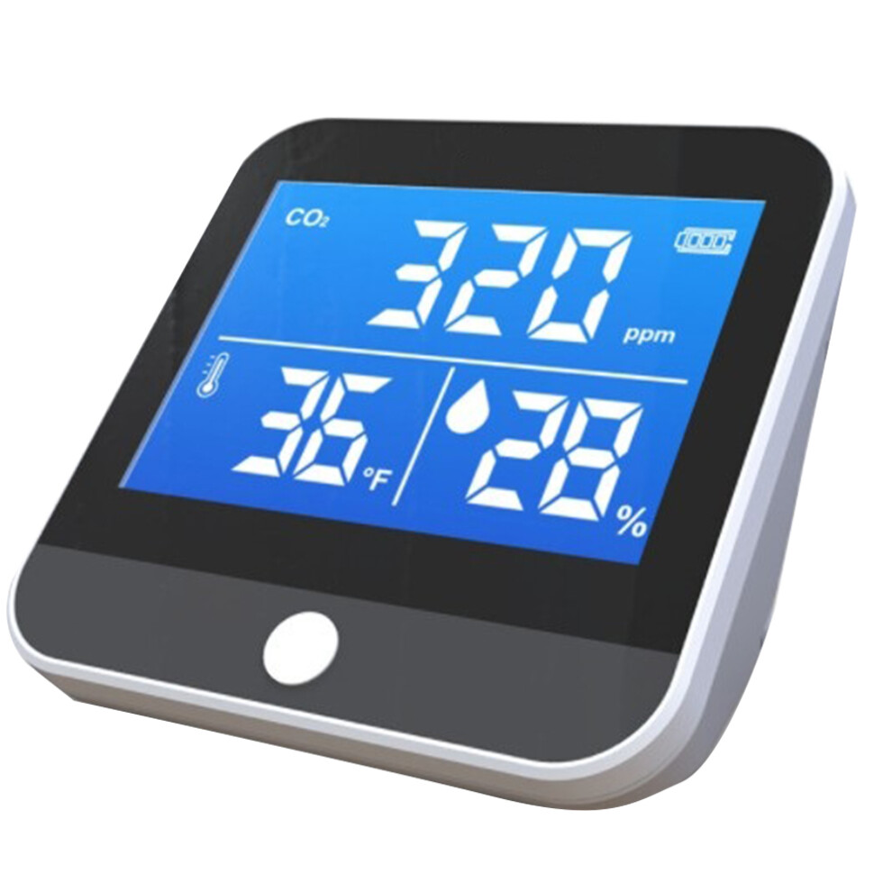 1Pc Draagbare Luchtkwaliteitsmonitor Temperatuur Vochtigheid Infrarood Ndir Co2-Detector Binnendetectie-image