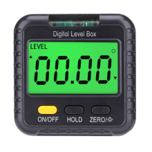 Digitale waterpas, gradenboog, hoekzoeker, hellingmeter met achtergrondverlichting en magnetische basisbel