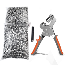 800PCS Grommet Tool Kit, Grommet Perstang 3/8 Inch (10mm) Handheld Tool, Zeildoek Kit Heavy Duty