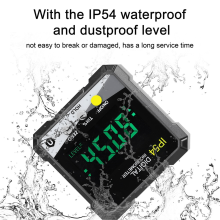 IP54 4X90 draagbare digitale inclinometer LCD-achtergrondverlichting gradenboog hellingmeter hoekliniaal (geel)