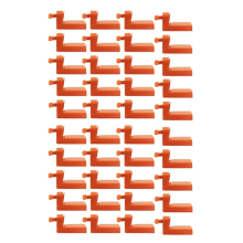 Lot de 40 clips de nivellement d'angle mâles pour carrelage, entretoises pour fixation au sol, au mur, en céramique, outils de construction