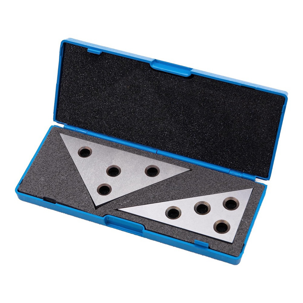 Llhappy-Solid Angle Plate Set 30-60-90 Degree & 45-45-90 Degree, Triangle Block Hardened Steel With Precision Ground 4851087620768