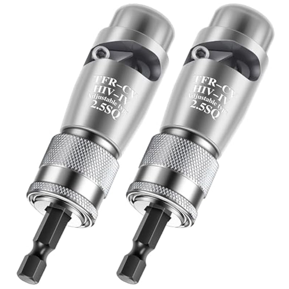 Llhappy-2Pc Wire Stripper Aluminum Alloy Twisting Stripping Tool,Fast Tool For Drill,Electrical Twister,2.5Sq 4851087637568