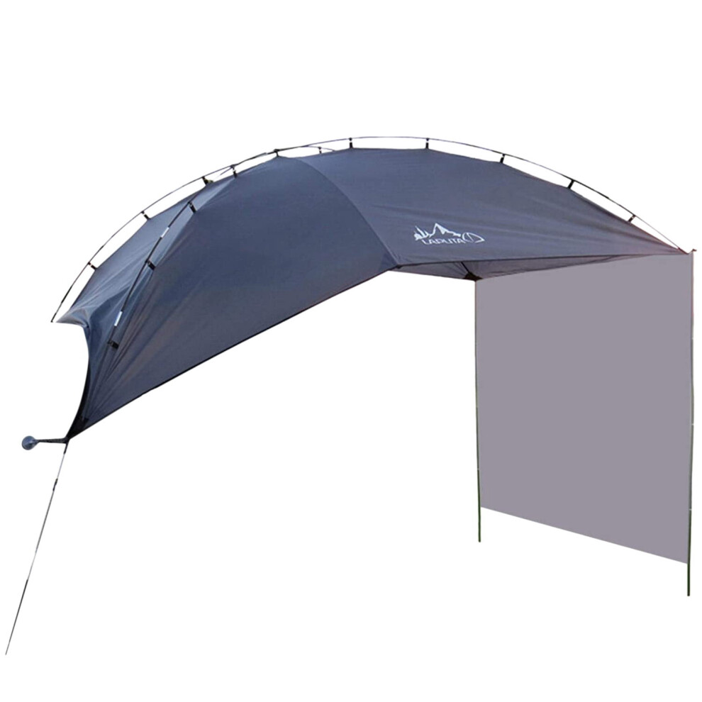 Auvent SUV étanche en forme de larme pour remorque, abri solaire portable pour voiture, tente sur le toit pour le camping