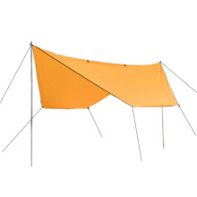 Multifunctionele zeshoekige luifel, waterdichte zonnebrandcrème, strandpergola, schaduwtent, geschikt voor buitentuinen