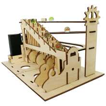 Ručne vyrobené detské puzzle Drevená 3D trojrozmerná dráhová guľa