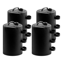 LLhappy-4Pcs Canopy Water Weights,10L Tent Weights Heavy Duty Tents Legging Accessories(Black)