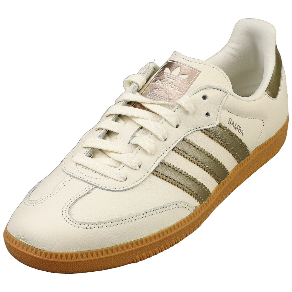 Adidas (10.5) Samba Og Womens Casual Trainers In Off White