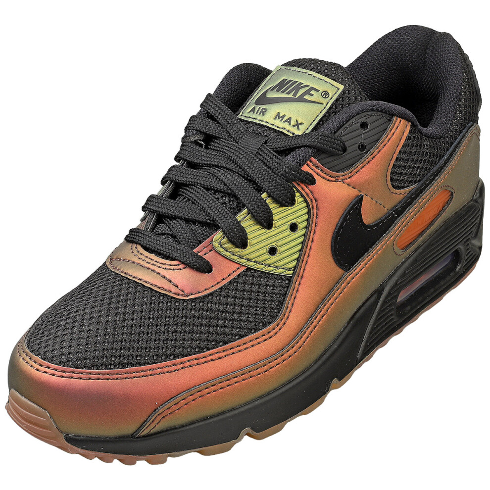 (9) Nike Air Max 90 Mens Fashion Trainers in Black Dark Russet