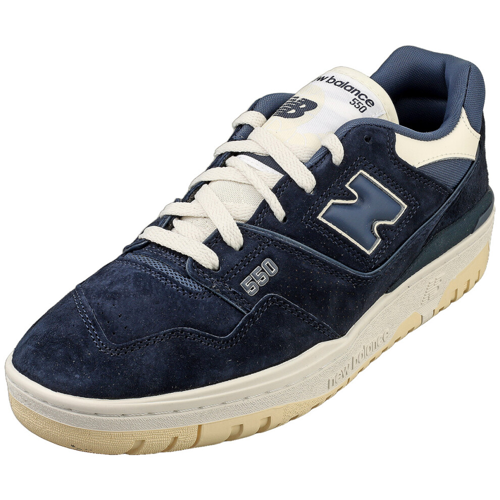 (8) New Balance 550 Mens Fashion Trainers in Navy White