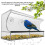 Window bird feeder, wild bird feeder, transparent window bird feeder 2