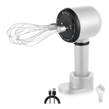 Wireless Portable Hand Whisk with Rechargeable 3 Speeds and 2 Whisk
