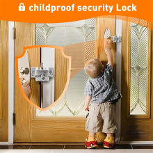 Door Lock Dual Nut Adjustment, Thickened Body Hotel Door Locks