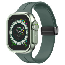 (Pine needle green, 42/44/45/49mm) Watch Bands,Magnetic band with Apple watch straps