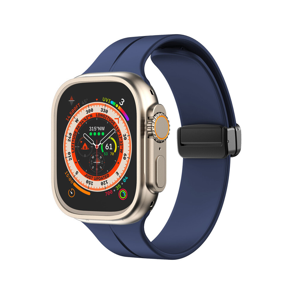 (Midnight 42/44/45/49Mm) Watch Bands,Magnetic Band With Apple Watch Straps Blue 3382592196529