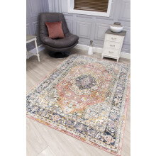 (67cm x 250cm, Pink) Boho Medallion Rug Large Small Living Room Mat