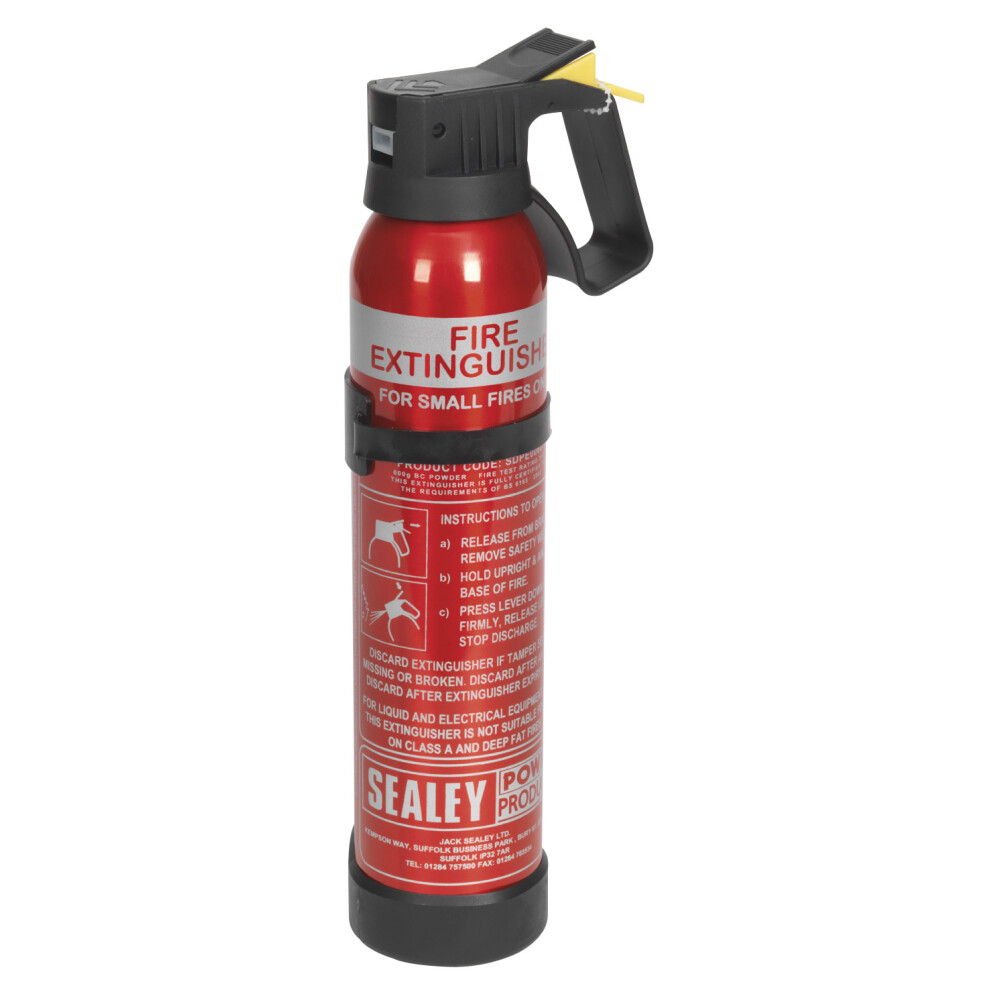 Sealey Disposable Dry Powder Fire Extinguisher 0.6kg SDPE006D