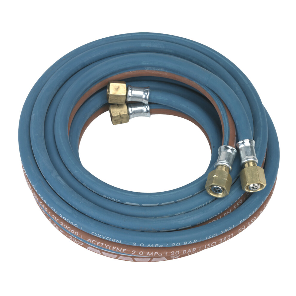 Sealey Oxy Acetylene Twin Rubber Hose Set 5m SGA5