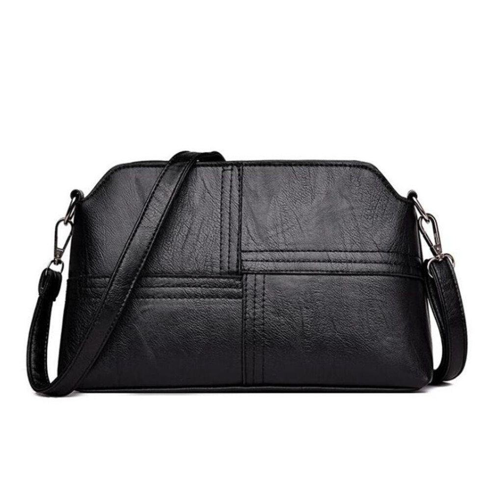(black, 25cm*5cm*16cm) Yogodlns Casual Pu Leather Women Crossbody Messenger Bags For Female Mother Small Purse