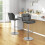 (Grey) Modern Adjustable Bar Stools, Set of 2, PU Leather 3
