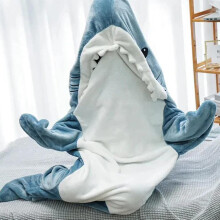(XL) Super Soft Shark Blanket Hoodie Adult, Shark Blanket Cozy Flannel Hoodie