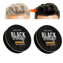 2pcs Cover Grey Bar Shampoo Soap Natural Polygonum Essence Hair Darkening Shampoo New