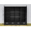 (256cm, Black) Modern High Gloss Sliding door Wardrobe with Long LED 3