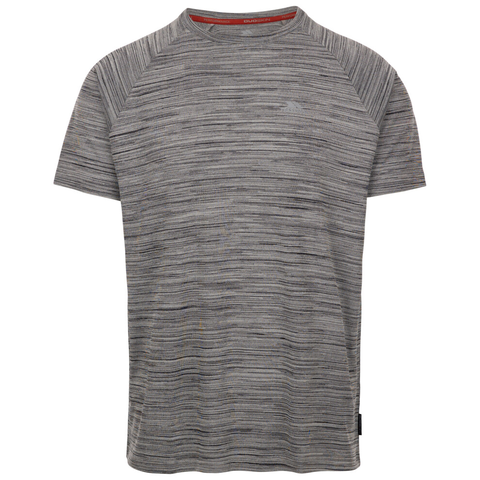 (XXS, Grey Marl) Trespass Mens Activewear Top Quickdry Leecana