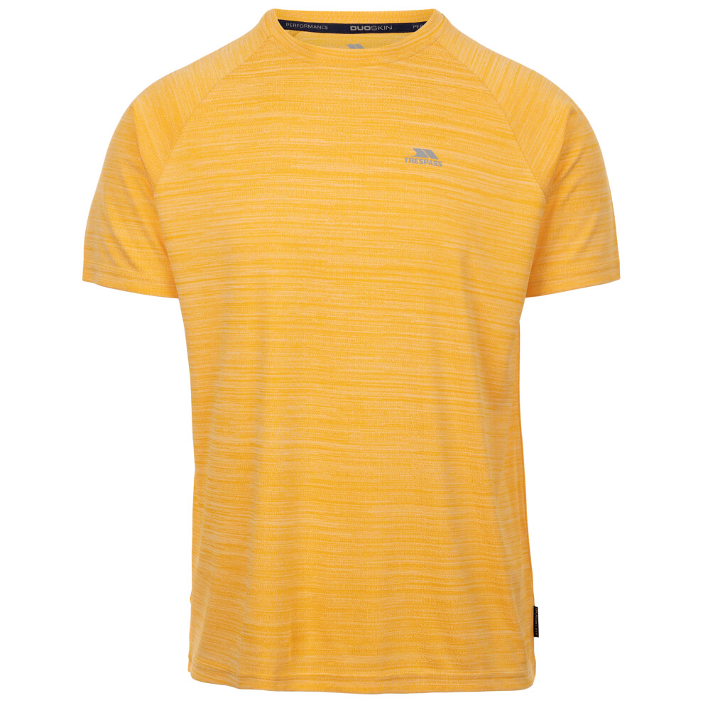 (XXL, Pale Maize Marl) Trespass Mens Activewear Top Quickdry Leecana