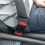 2PCS Universal Car Seat Belt Extender Buttons Black 2