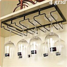 Hanging Glass Rack - Wine Glass Rack With 4 Rails For 8-12 Glasses, 40 X 22.5 X 5.5Cm