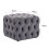 Living And Home Square Velvet Upholstered Buttoned Footstool 5