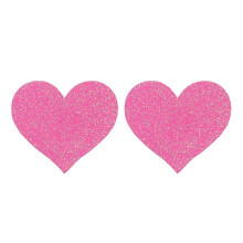 (Pink) Glitters Pasties Nipple Covers,multi Design Nipple Stickers Disposable,waterproof, 10 Pairs